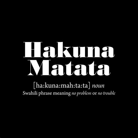 hakuna matata smbolo|hakuna matata Meaning & Origin 